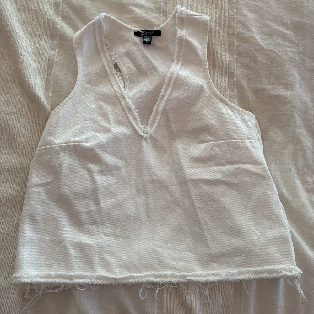 Natalie Busby White Women's Top